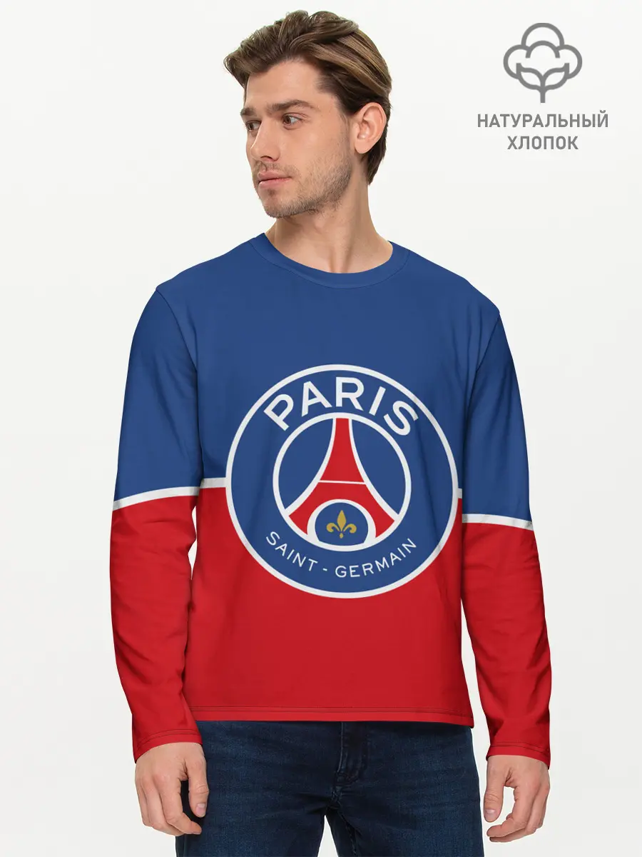 Мужской лонгслив базовый / FC PSG (P007_P004ooo2653587, P004ooo2653587)