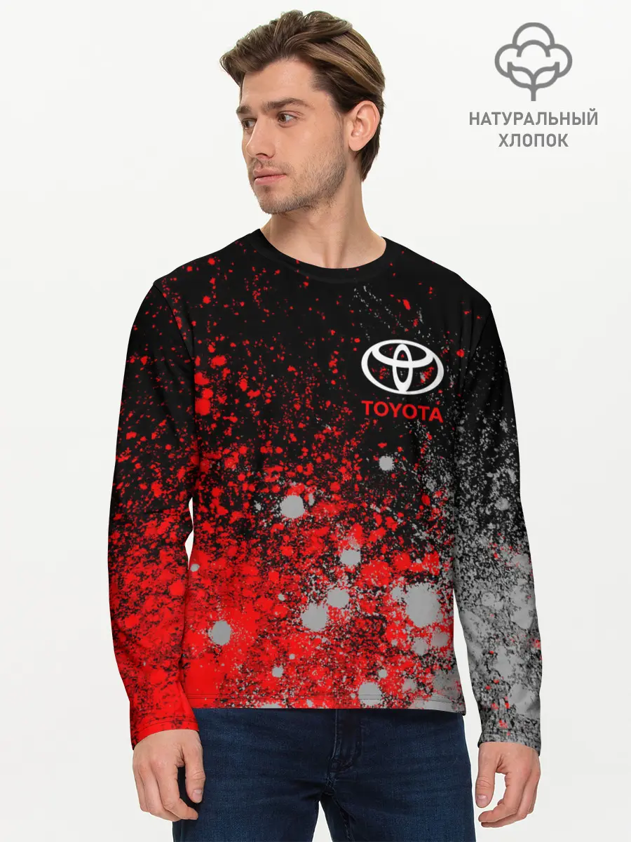 Мужской лонгслив базовый / TOYOTA / ТОЙОТА (P007_P004ooo2653287, P004ooo2653287)