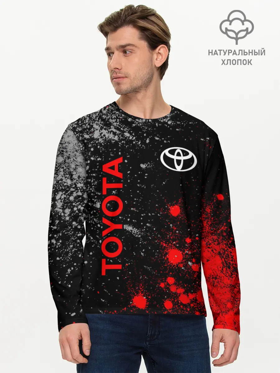Мужской лонгслив базовый / TOYOTA / ТОЙОТА (P007_P004ooo2653295, P004ooo2653295)