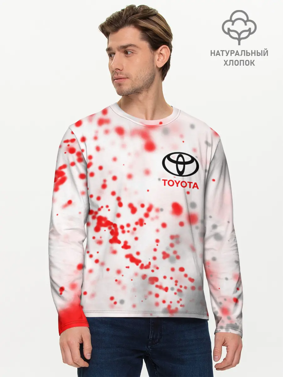 Мужской лонгслив базовый / TOYOTA / ТОЙОТА (P007_P004ooo2653343, P004ooo2653343)