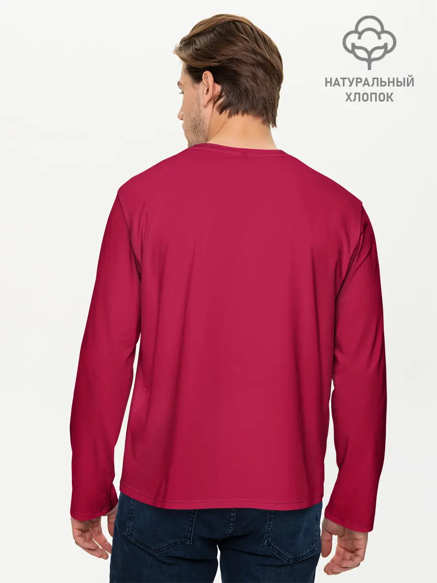 Мужской лонгслив базовый / AS Roma | Red Design 21/22 (P007_P004ooo2652749, P004ooo2652749)