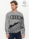 Мужской лонгслив базовый / AUDI / АУДИ (P007_P004ooo2654649, P004ooo2654649)