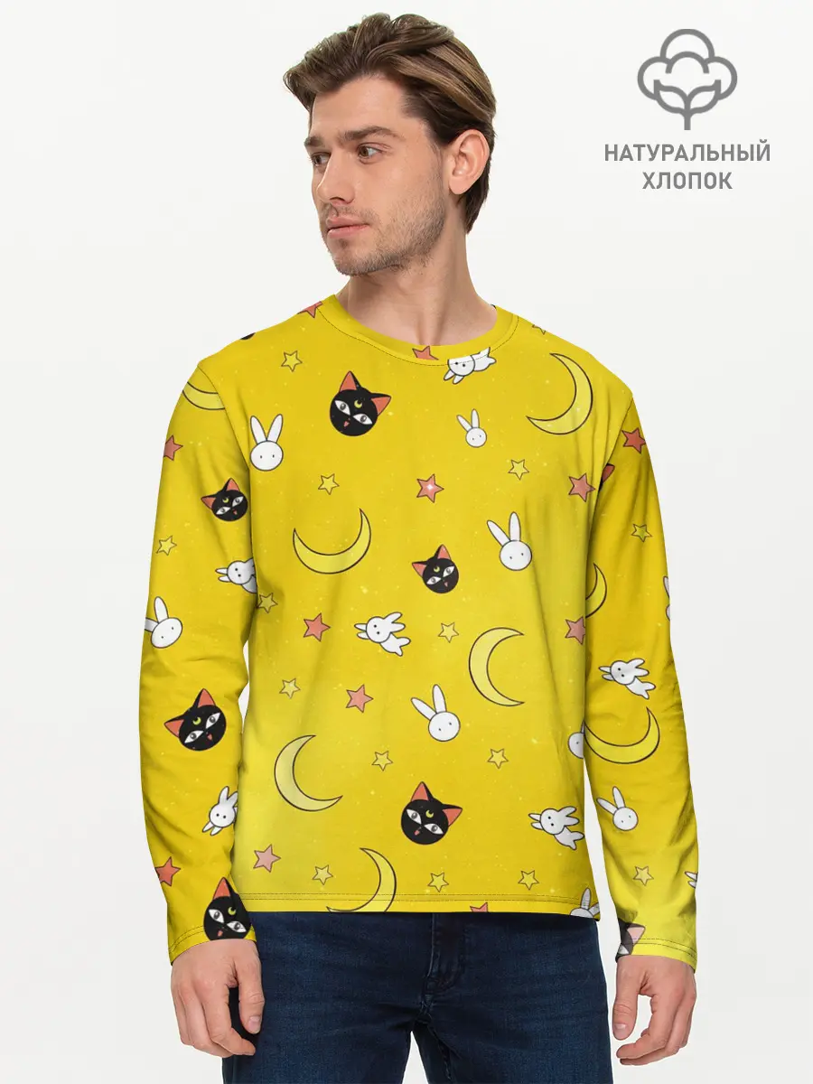 Мужской лонгслив базовый / СЕЙЛОР МУН (P007_P004ooo2656333, P004ooo2656333)