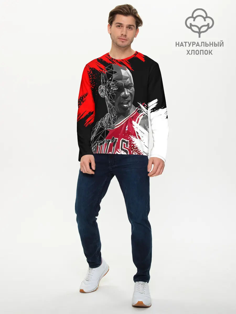 Мужской лонгслив базовый / MICHAEL JORDAN (P007_P004ooo2656643, P004ooo2656643)
