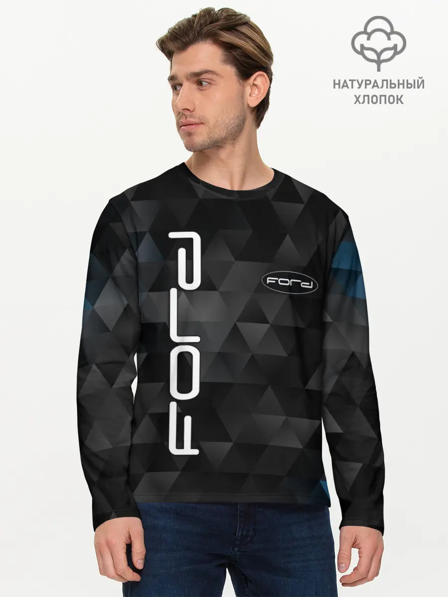 Мужской лонгслив базовый / FORD (P007_P004ooo2659429, P004ooo2659429)