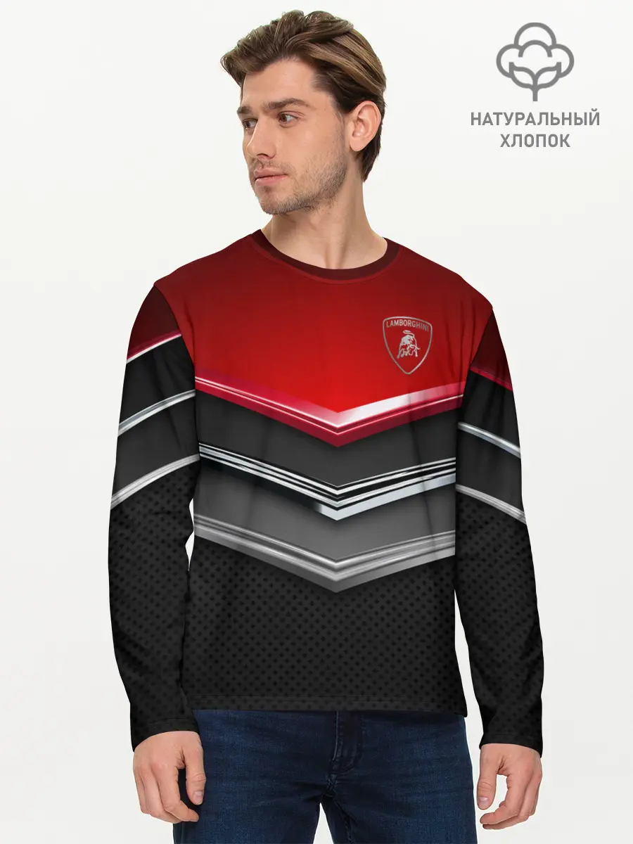 Мужской лонгслив базовый / Lamborghini (P007_P004ooo2659085, P004ooo2659085)