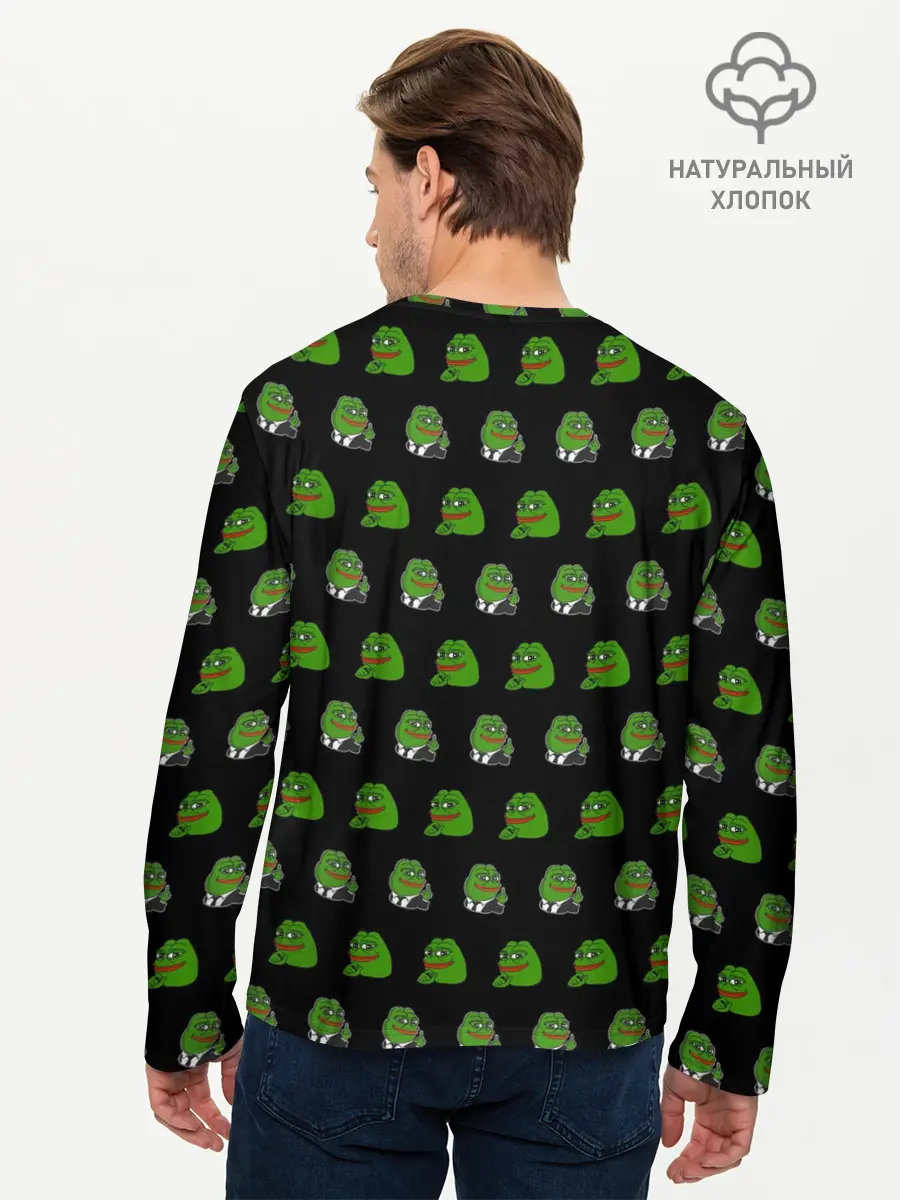 Мужской лонгслив базовый / Frog Pepe (P007_P004ooo2659087, P004ooo2659087)