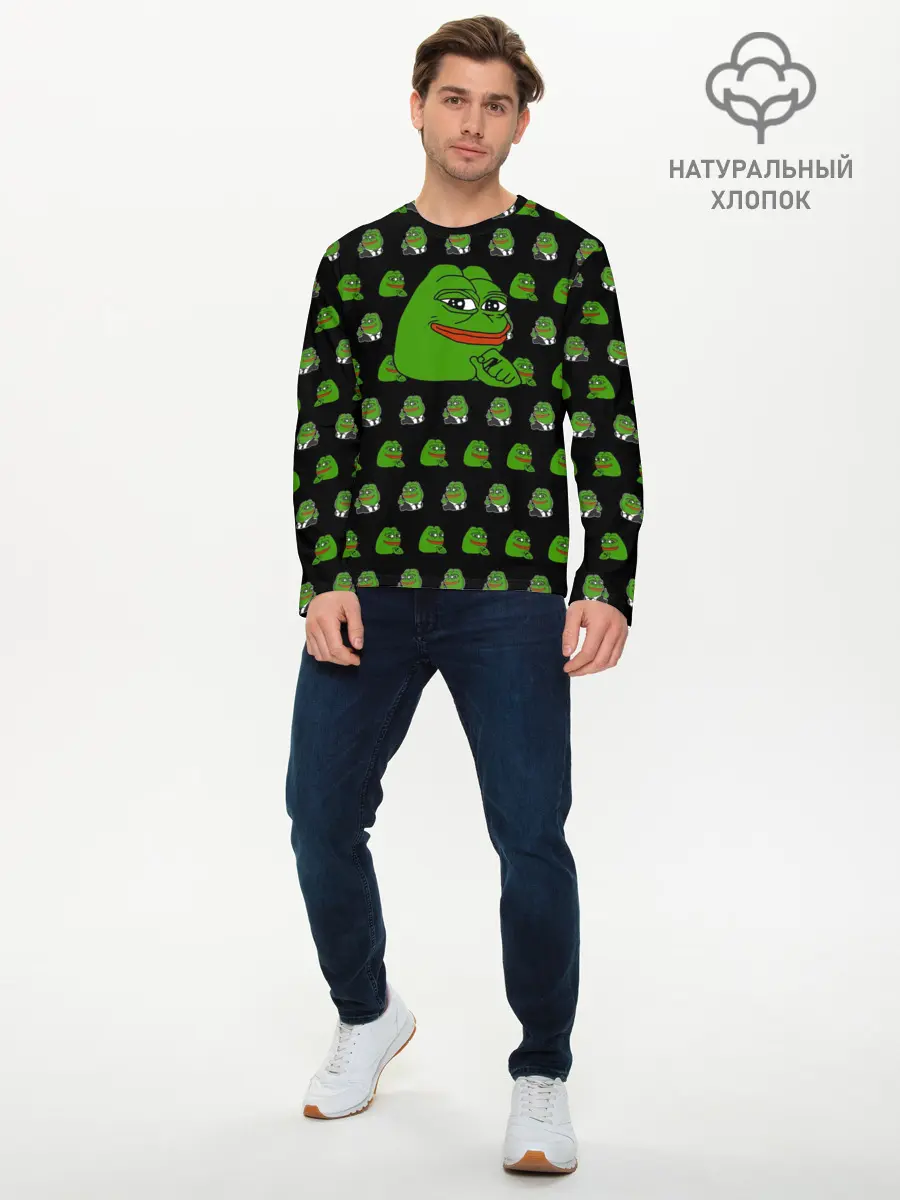Мужской лонгслив базовый / Frog Pepe (P007_P004ooo2659087, P004ooo2659087)
