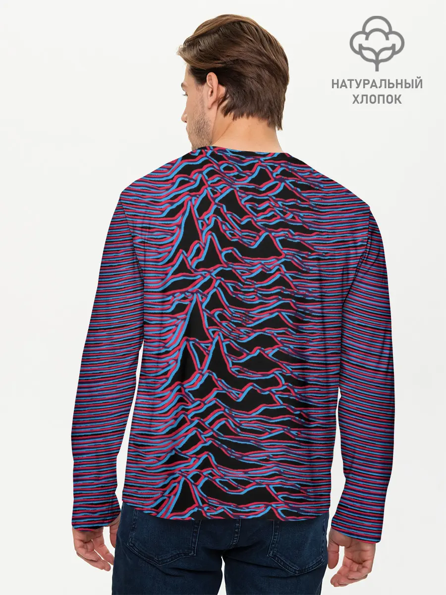 Мужской лонгслив базовый / Joy Division Glitch (P007_P004ooo2659209, P004ooo2659209)