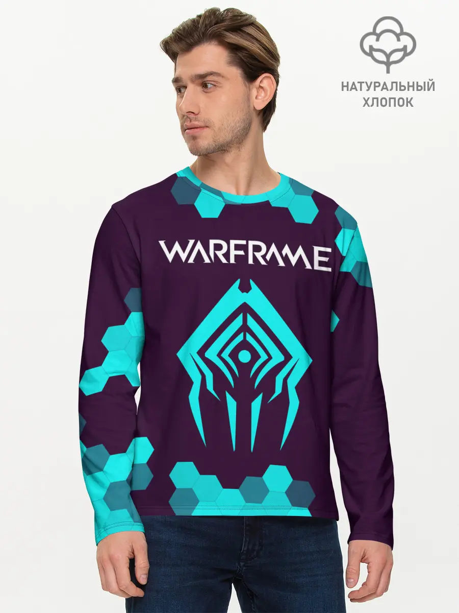 Мужской лонгслив базовый / WARFRAME / ВАРФРЕЙМ (P007_P004ooo2660925, P004ooo2660925)