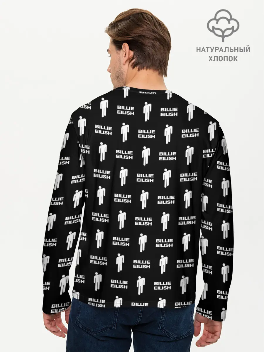 Мужской лонгслив базовый / Billie Eilish (P007_P004ooo2661185, P004ooo2661185)