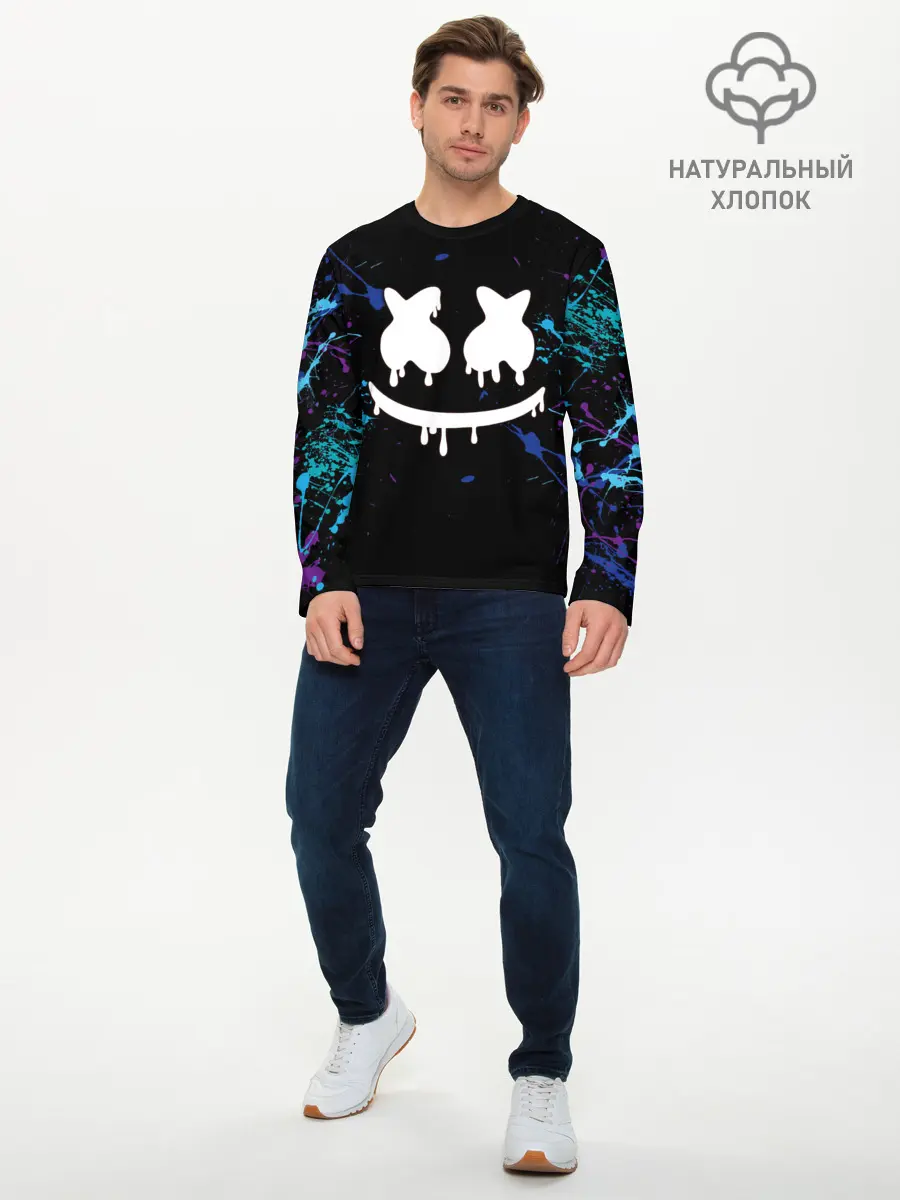 Мужской лонгслив базовый / MARSHMELLO (P007_P004ooo2660027, P004ooo2660027)