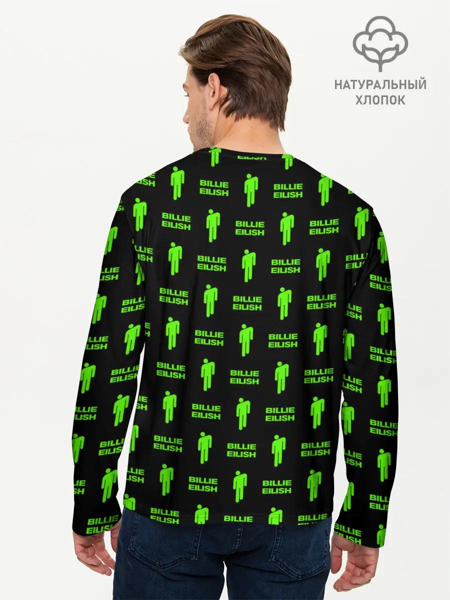 Мужской лонгслив базовый / Billie Eilish (P007_P004ooo2661207, P004ooo2661207)
