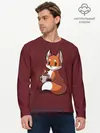 Мужской лонгслив базовый / Кофе любят не только люди (P007_P004ooo2661333, P004ooo2661333)