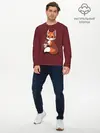 Мужской лонгслив базовый / Кофе любят не только люди (P007_P004ooo2661333, P004ooo2661333)
