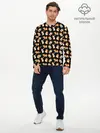 Мужской лонгслив базовый / Корги (P007_P004ooo2663073, P004ooo2663073)
