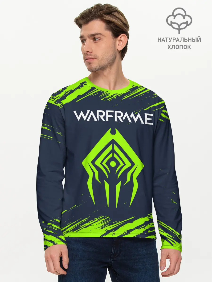 Мужской лонгслив базовый / WARFRAME / ВАРФРЕЙМ (P007_P004ooo2663509, P004ooo2663509)