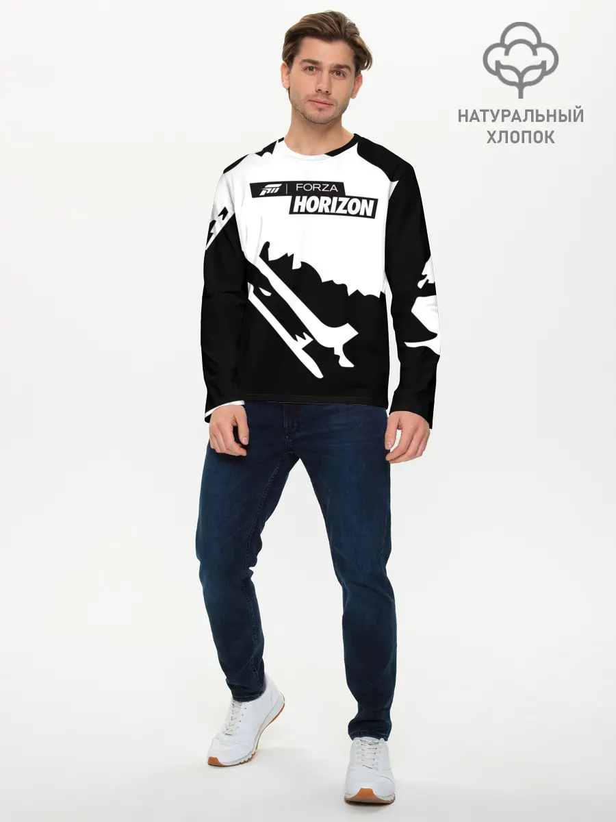 Мужской лонгслив базовый / Forza Horizon (P007_P004ooo2666911, P004ooo2666911)