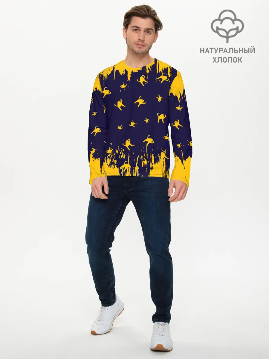 Мужской лонгслив базовый / ЪУЪ СЪУКА (P007_P004ooo2666027, P004ooo2666027)