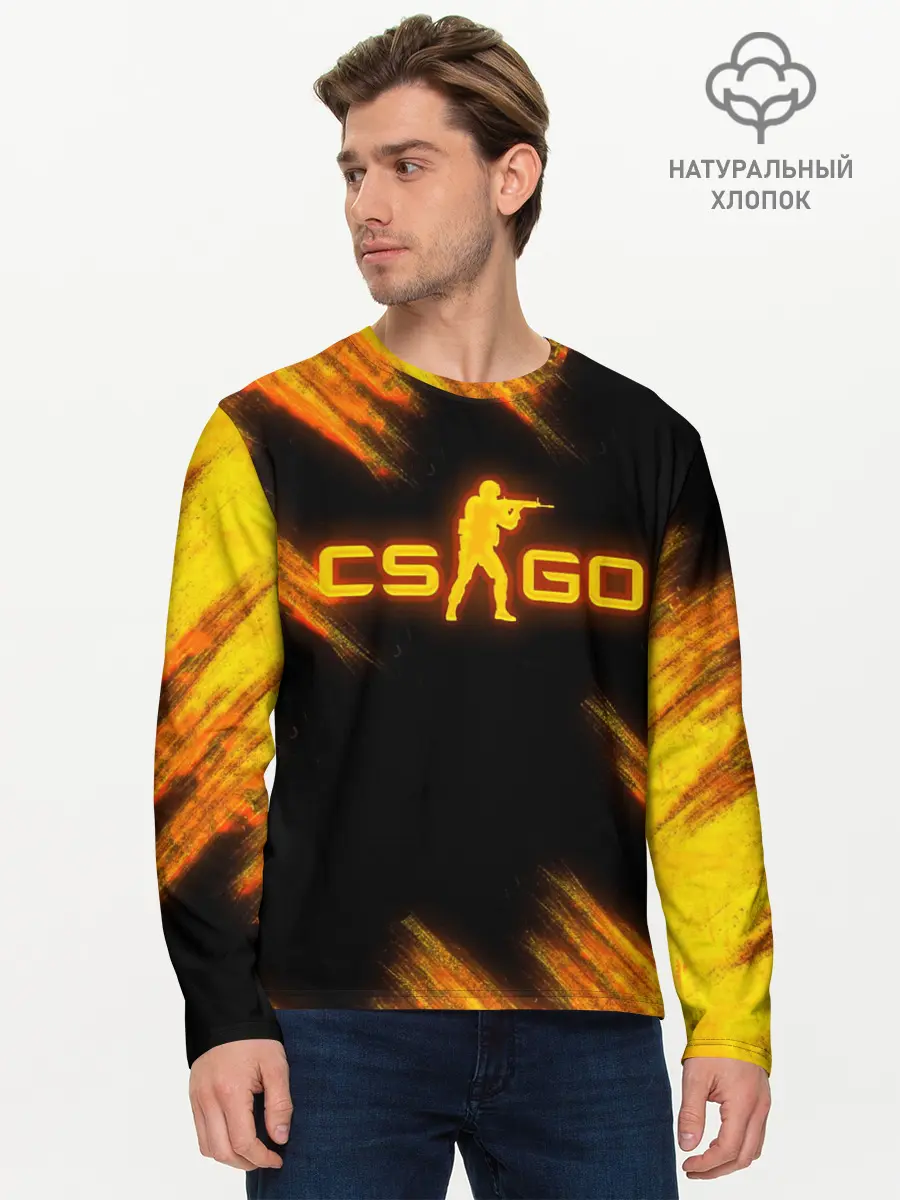 Мужской лонгслив базовый / COUNTER STRIKE (P007_P004ooo2666527, P004ooo2666527)