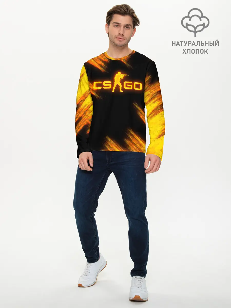 Мужской лонгслив базовый / COUNTER STRIKE (P007_P004ooo2666527, P004ooo2666527)