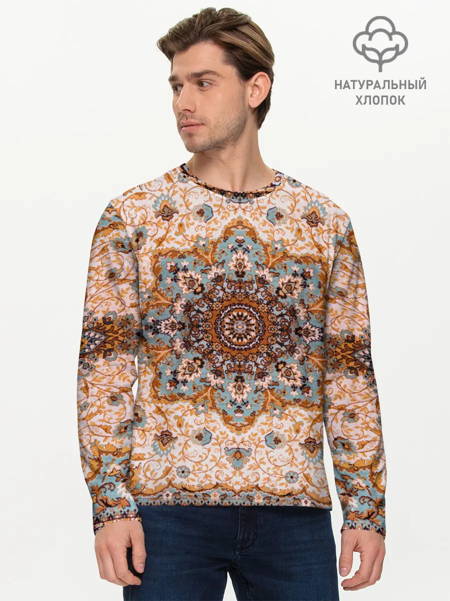 Мужской лонгслив базовый / Старый ковер (P007_P004ooo2668595, P004ooo2668595)