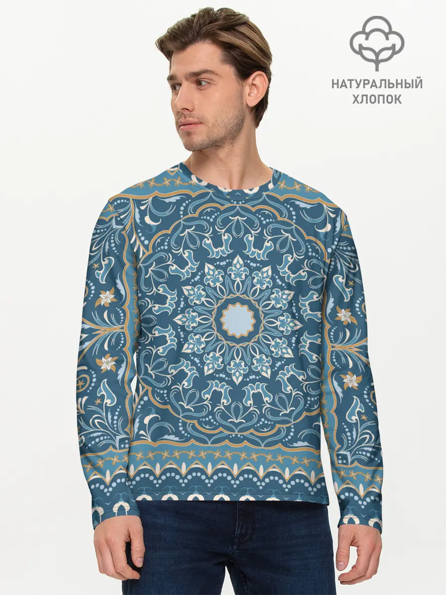 Мужской лонгслив базовый / Кружево (P007_P004ooo2668631, P004ooo2668631)