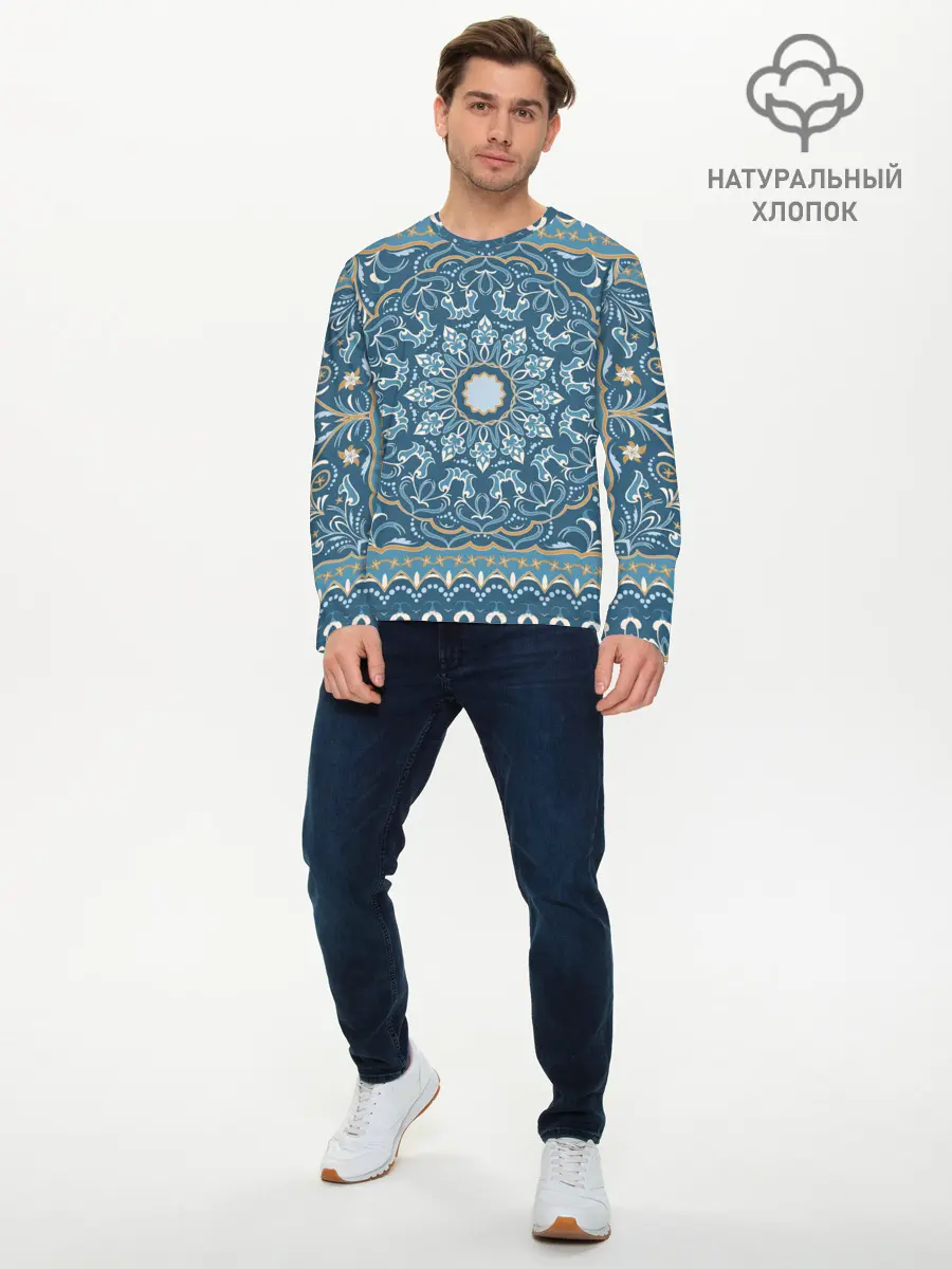 Мужской лонгслив базовый / Кружево (P007_P004ooo2668631, P004ooo2668631)