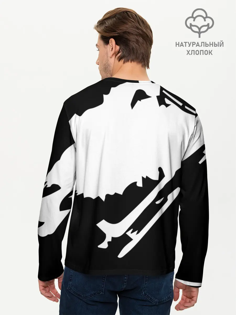 Мужской лонгслив базовый / Marshmello (P007_P004ooo2667577, P004ooo2667577)