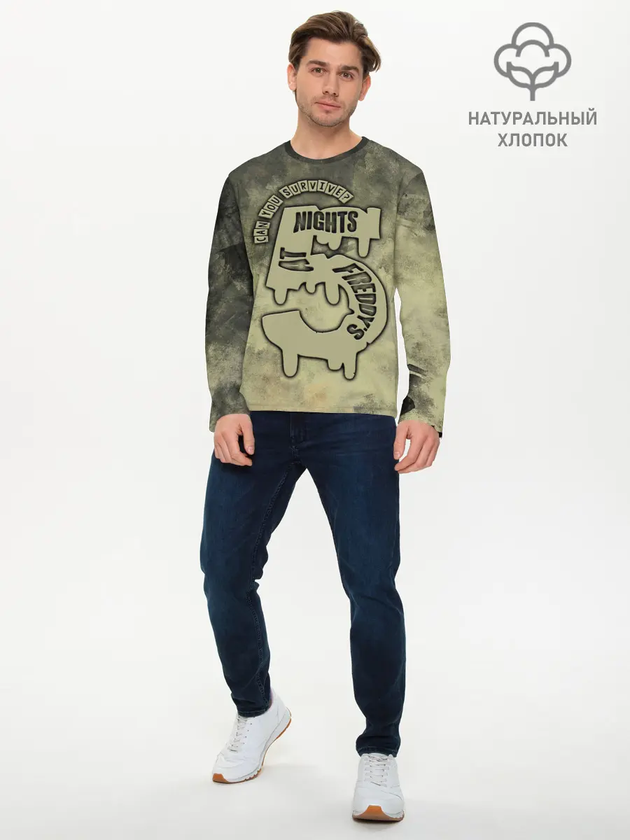 Мужской лонгслив базовый / Five Nights at Freddy (P007_P004ooo2670159, P004ooo2670159)
