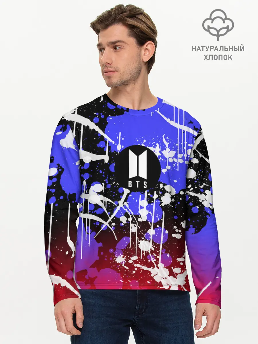 Мужской лонгслив базовый / BTS (P007_P004ooo2668739, P004ooo2668739)