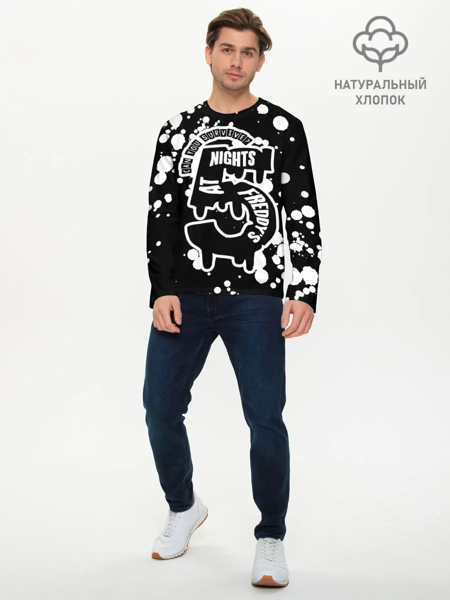 Мужской лонгслив базовый / Five Nights at Freddy (P007_P004ooo2669723, P004ooo2669723)