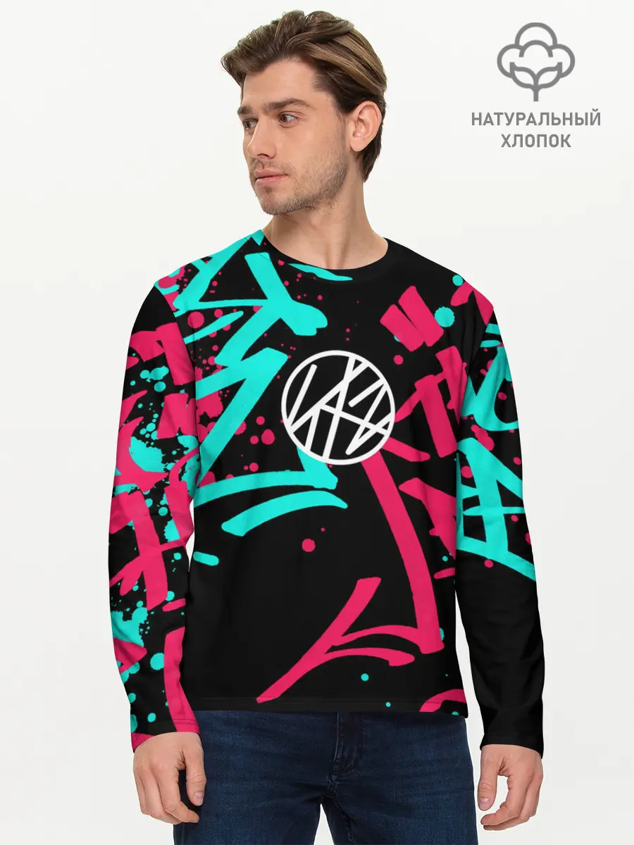 Мужской лонгслив базовый / Stray Kids (P007_P004ooo2671129, P004ooo2671129)