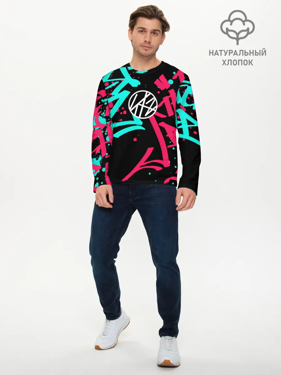 Мужской лонгслив базовый / Stray Kids (P007_P004ooo2671129, P004ooo2671129)