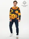 Мужской лонгслив базовый / Весёлые тыквы (P007_P004ooo2671303, P004ooo2671303)