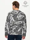 Мужской лонгслив базовый / retro pattern (P007_P004ooo2670627, P004ooo2670627)