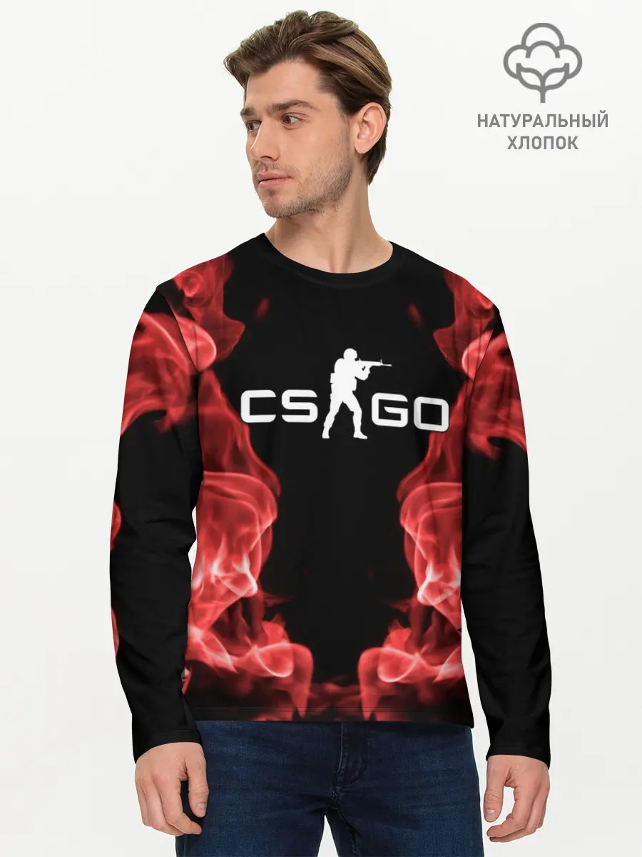 Мужской лонгслив базовый / COUNTER STRIKE (P007_P004ooo2671091, P004ooo2671091)