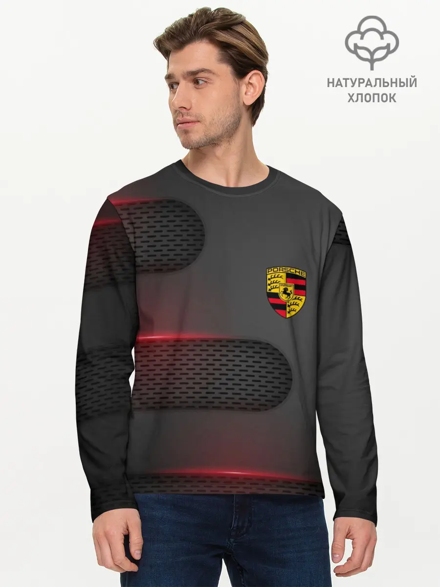 Мужской лонгслив базовый / PORSCHE (P007_P004ooo2672889, P004ooo2672889)