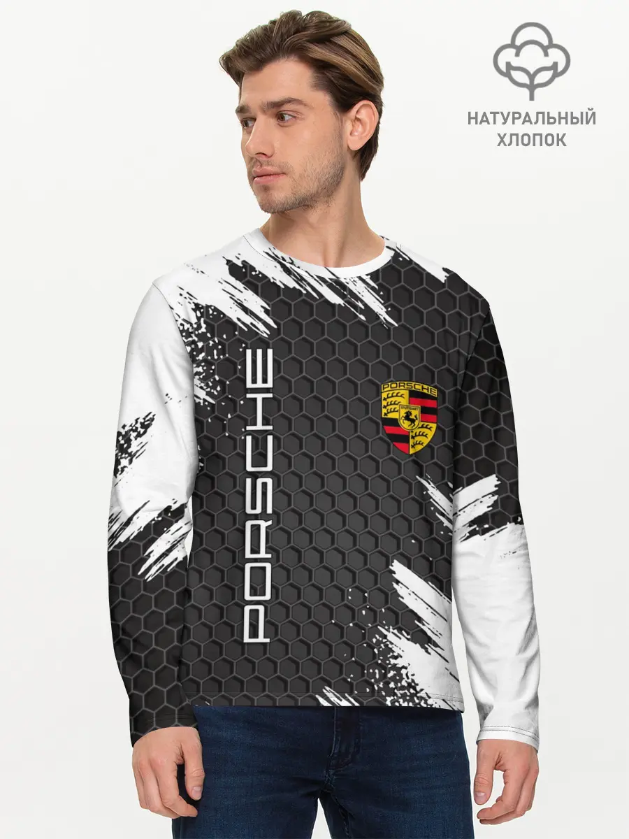 Мужской лонгслив базовый / PORSCHE (P007_P004ooo2672895, P004ooo2672895)
