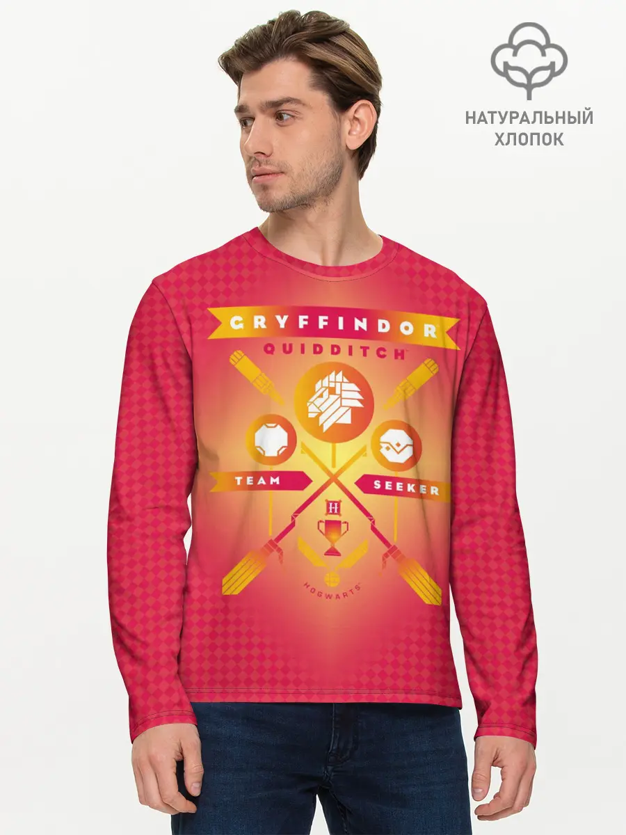 Мужской лонгслив базовый / Gryffindor Quidditch (P007_P004ooo2672107, P004ooo2672107)
