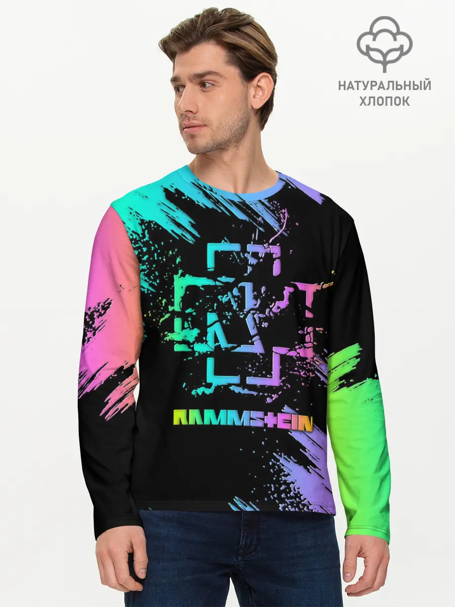 Мужской лонгслив базовый / RAMMSTEIN (P007_P004ooo2674361, P004ooo2674361)