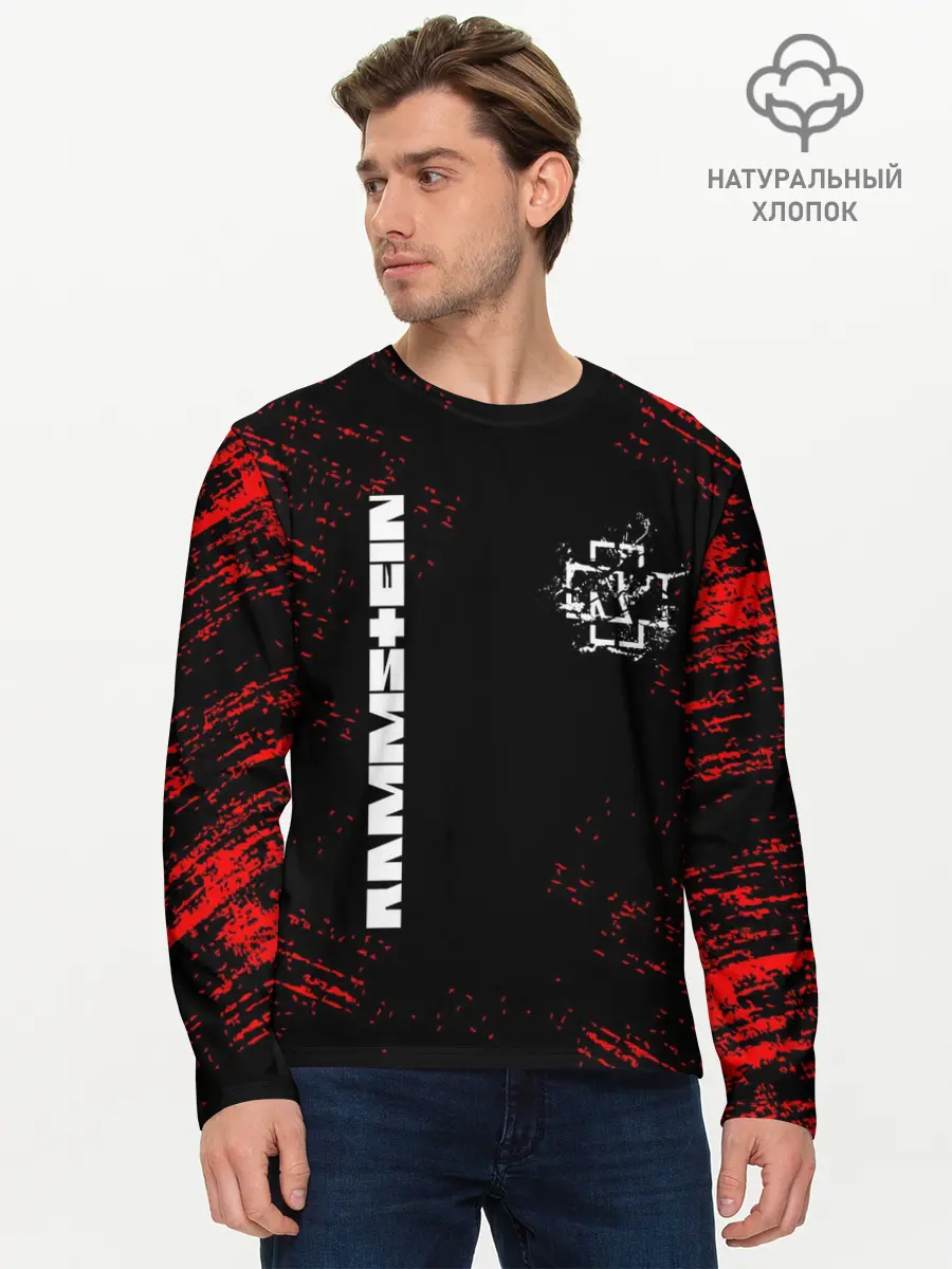 Мужской лонгслив базовый / RAMMSTEIN (P007_P004ooo2674371, P004ooo2674371)