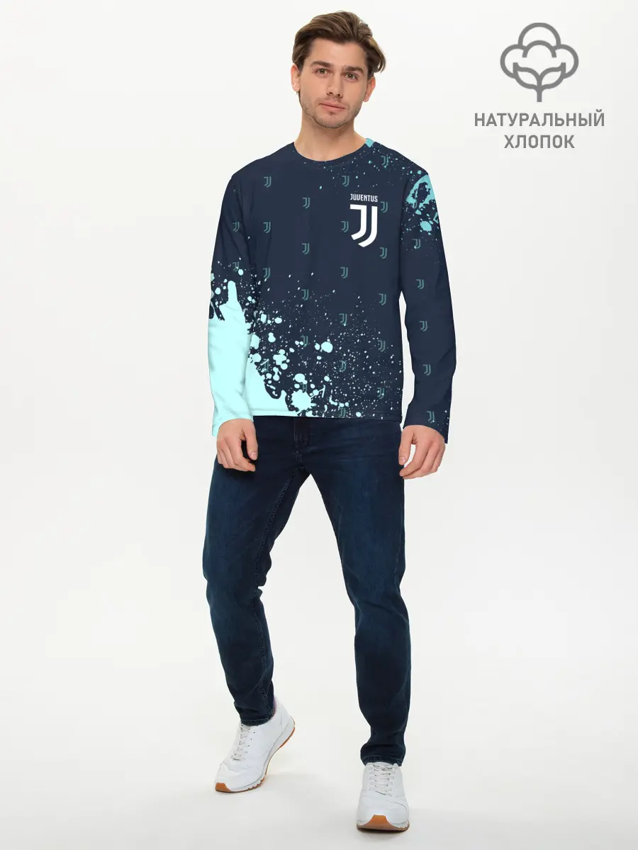 Мужской лонгслив базовый / JUVENTUS / ЮВЕНТУС (P007_P004ooo2674477, P004ooo2674477)