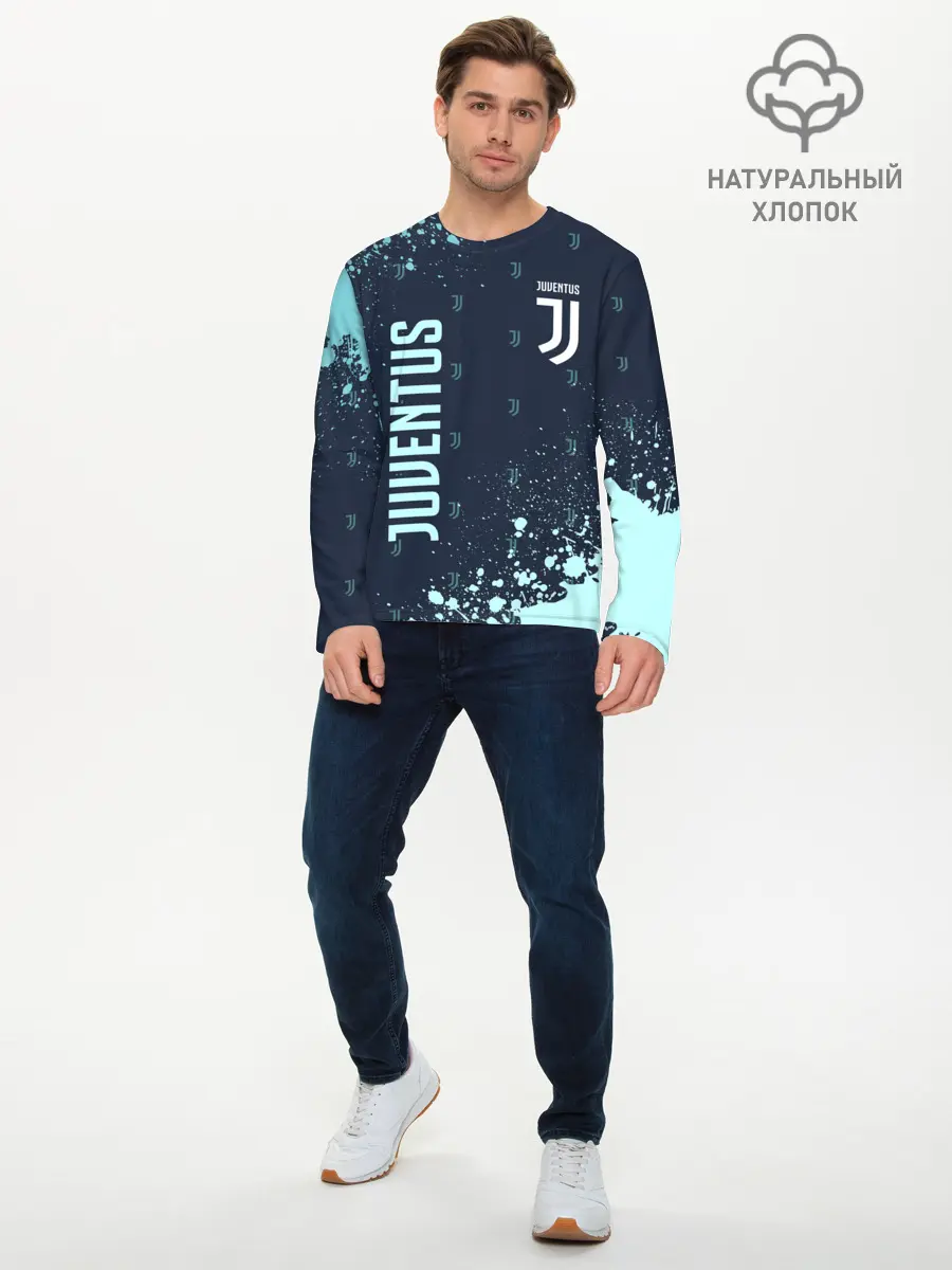 Мужской лонгслив базовый / JUVENTUS / ЮВЕНТУС (P007_P004ooo2674481, P004ooo2674481)