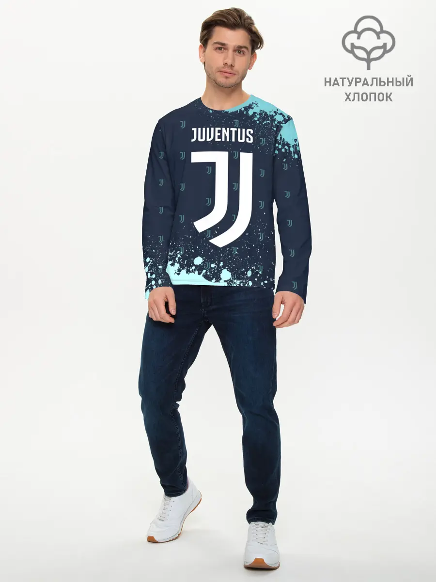 Мужской лонгслив базовый / JUVENTUS / ЮВЕНТУС (P007_P004ooo2674493, P004ooo2674493)