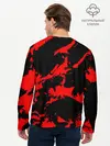Мужской лонгслив базовый / Красный на черном (P007_P004ooo2674647, P004ooo2674647)