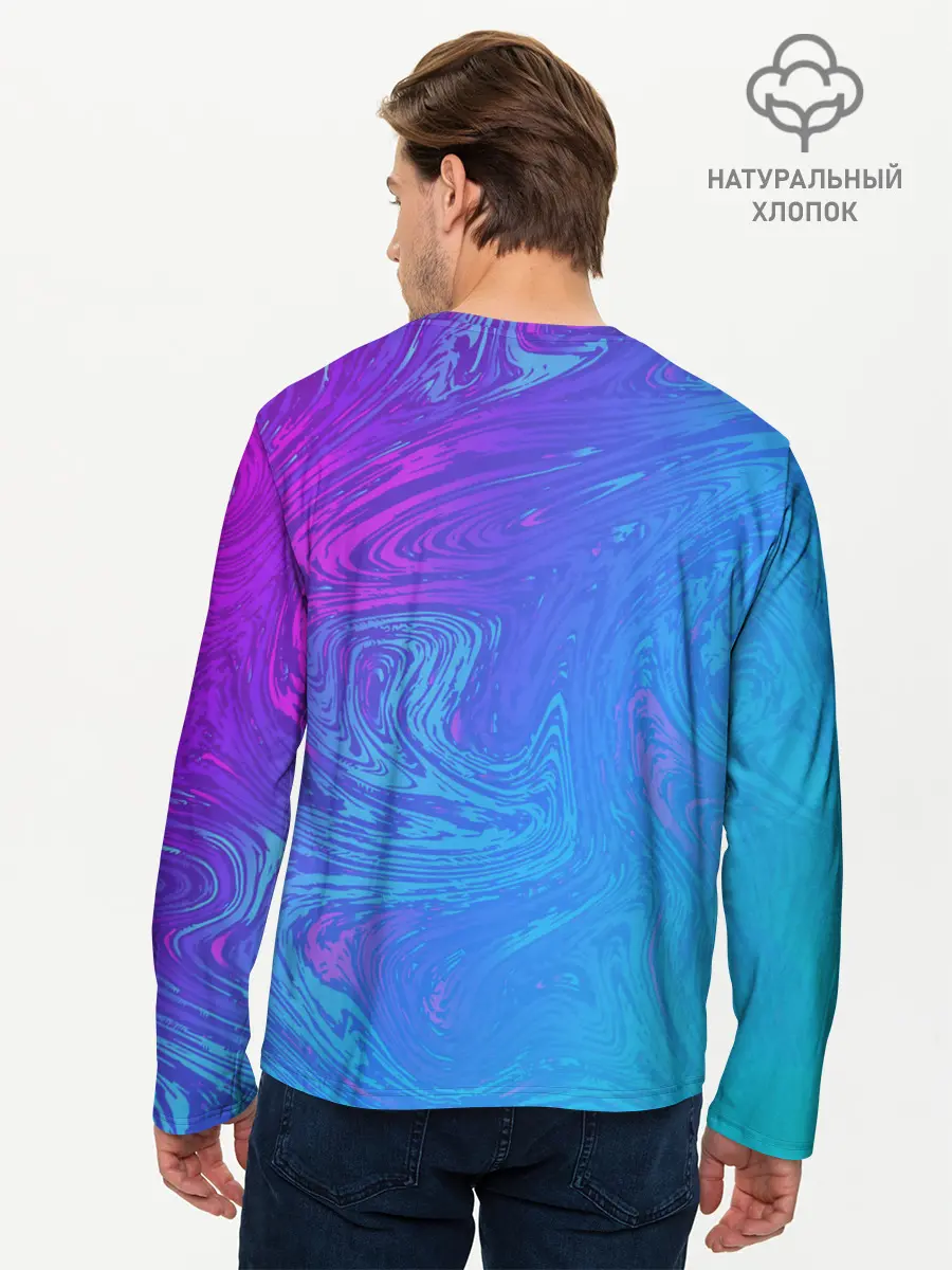 Мужской лонгслив базовый / BACKGROUND IN NEON (P007_P004ooo2674745, P004ooo2674745)