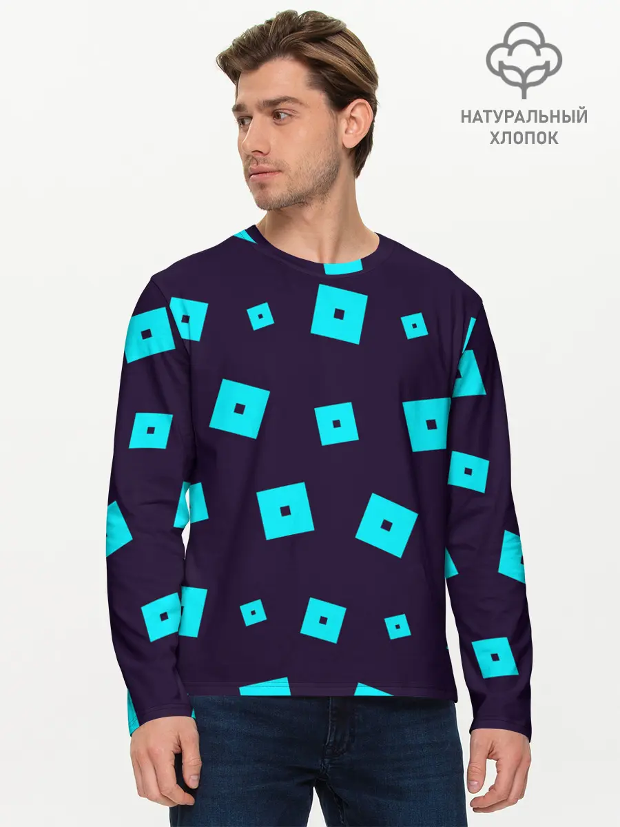 Мужской лонгслив базовый / ROBLOX / РОБЛОКС (P007_P004ooo2674819, P004ooo2674819)
