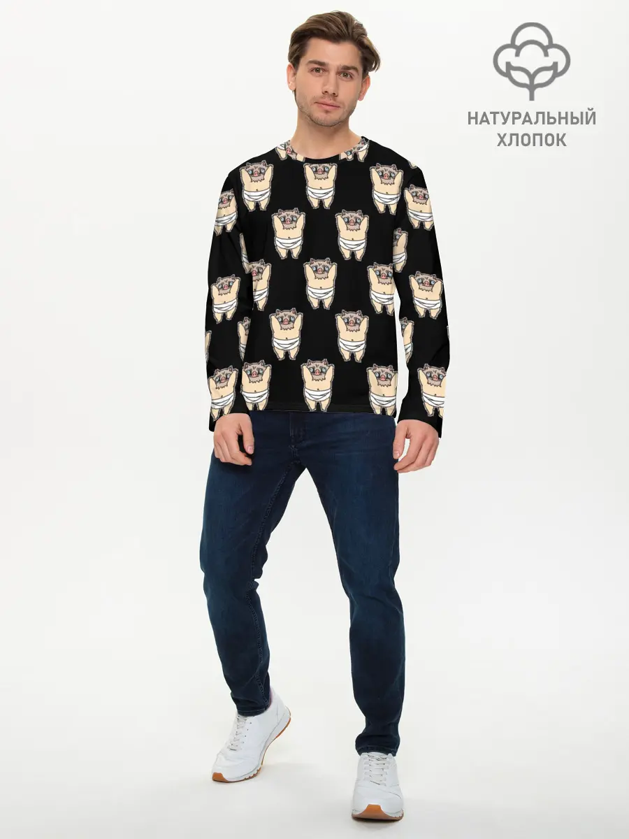 Мужской лонгслив базовый / Иноске (P007_P004ooo2673209, P004ooo2673209)