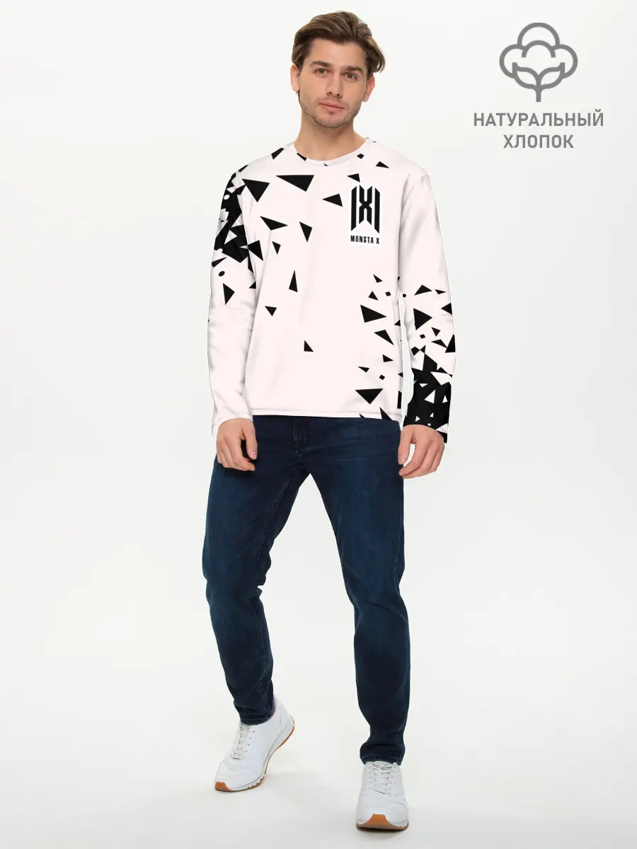 Мужской лонгслив базовый / Monsta X (P007_P004ooo2673913, P004ooo2673913)
